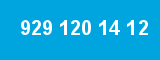 929 120 14 12 929 120 14 12